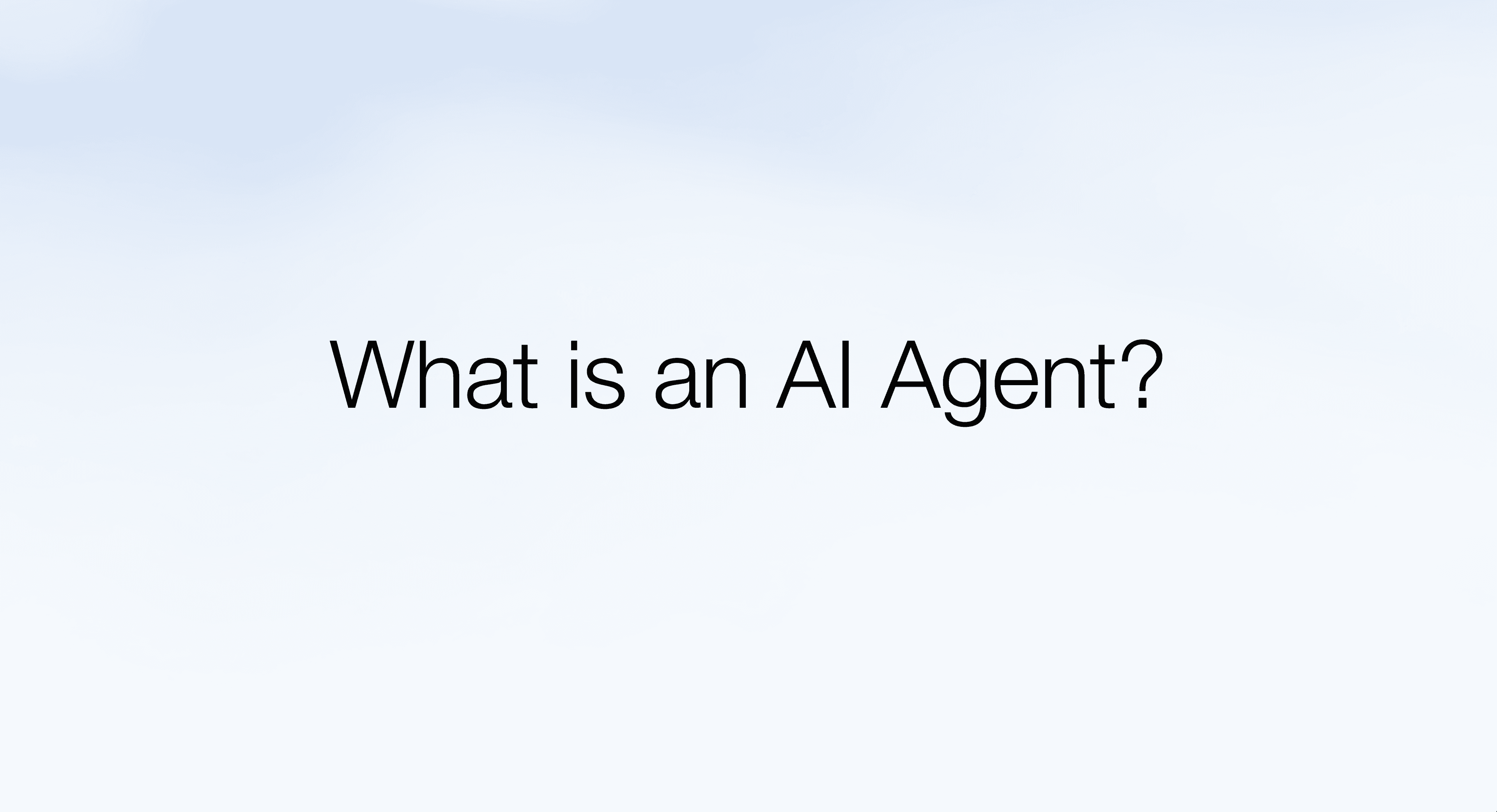 What is an AI agent?