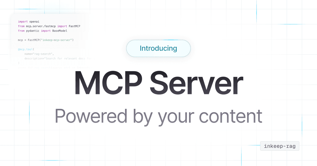 Inkeep MCP & RAG API