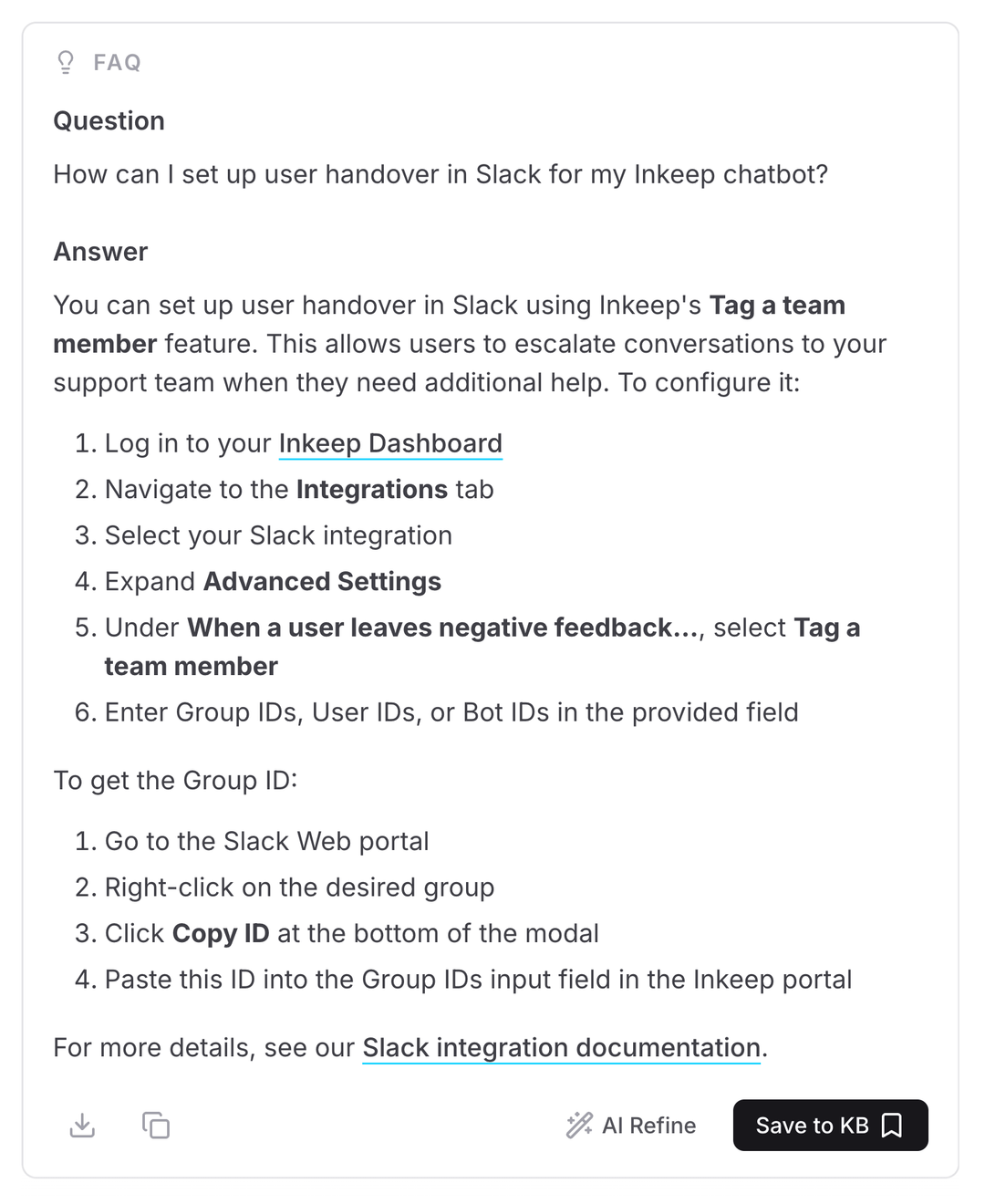 Turn Ticket into FAQ
