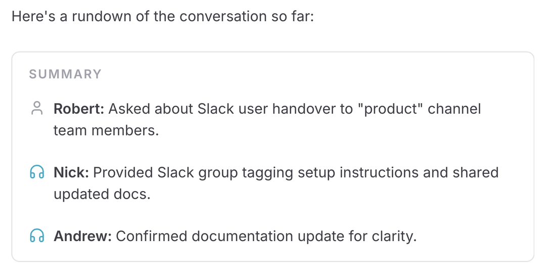 Conversation Summary